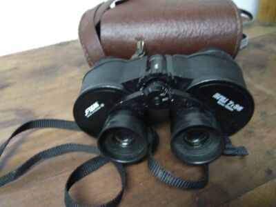 altes russisches Fernglas Sotem 7 x 35 mit Ledertasche