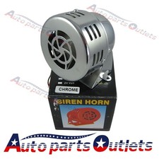 12v Electric Car Truck Motorcycle Driven Air Raid Horn Loud 50s Chrome