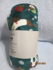 Pet Blanket Sherpa Lined 40"X50" Various Dogs By Ellen Degeneres