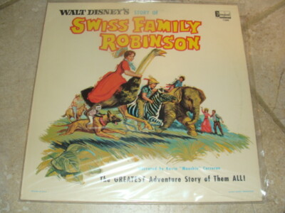 VINYL RECORD DISNEYLAND WALT DISNEY'S THE STORY OF SWISS FAMILY ...