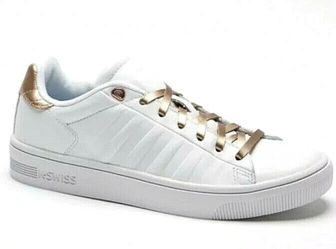 New Womens K Swiss Court Frasco Suede Low Sneakers Trainers White UK