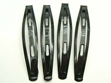 12 Black Metal Snap Baby Bows Hair Clip 75mm Slide Grip Hairpin Hair Accessories