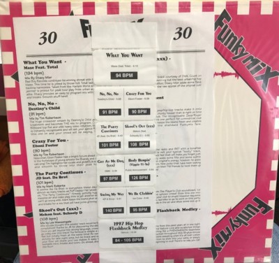 FUNKYMIX 30 LP MASE DESTINYS CHILD 1997 HIP HOP MEDLEY ICE CUBE DMX MEKON JD