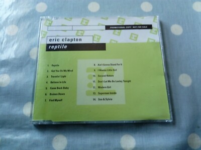 Eric Clapton Reptile 14 Track CD (Custom Reprise Records Insert)
