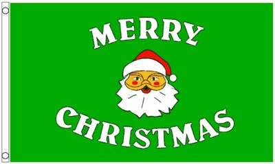 Joyeux Noel Pere Noel 3 X2 Drapeau Ebay