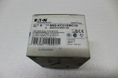 5x Eaton Kontaktelement M22-KC01SMC10  121473