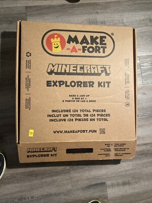 NOB Minecraft Explorer Kit Make-A-Fort Build Kit Build Really Big Forts For Kids