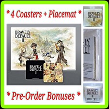   BRAVELY DEFAULT II 4 Coaster & Placemat Set...