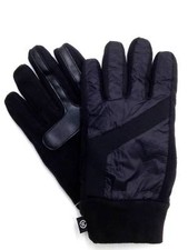  115 Isotoner Men Black Lined Stretch Smartouch Ski Warm Winter Gloves Size L/Xl