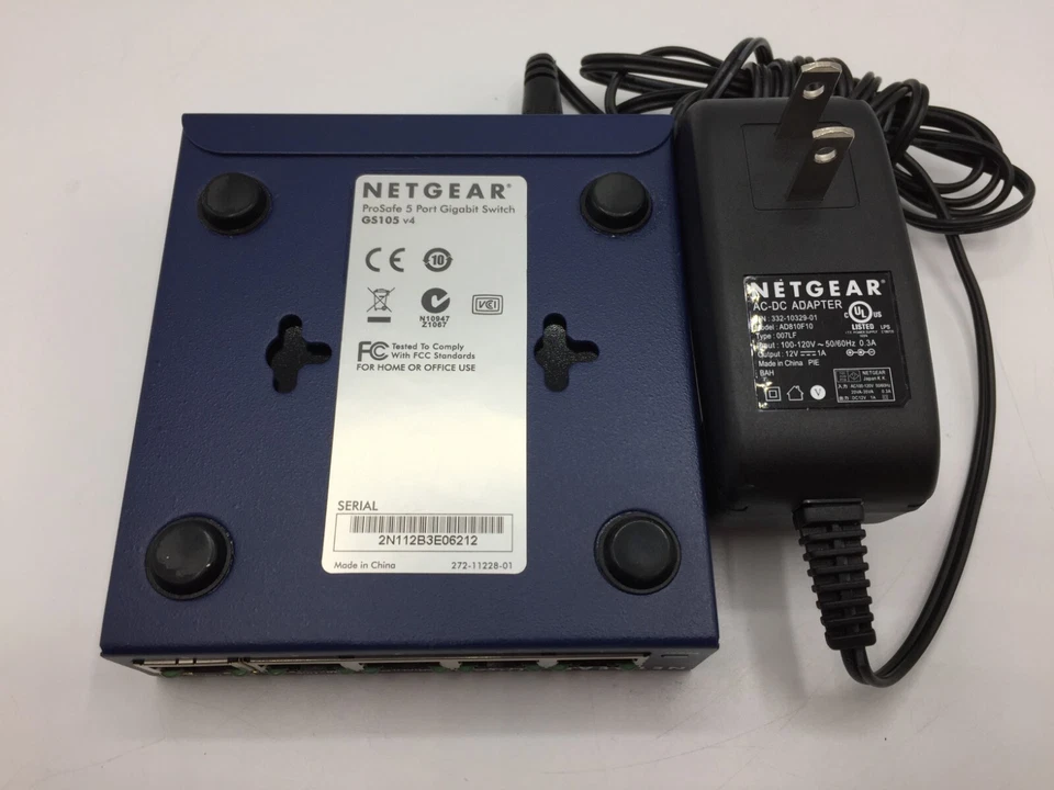 NetGear ProSafe GS105 v4 5-Port Gigabit Ethernet Switch ~ FREE S/H - Image 3 of 3