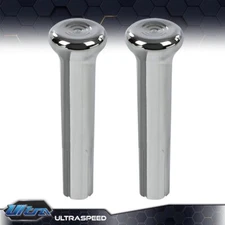 FIT FOR 1971-1988 GM CHEVY CARS & TRUCKS 1PAIR CHROME DOOR LOCK KNOBS PLASTIC