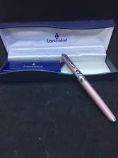 Lancelot 3 Series Fountain Pen, Pink Barrel, Medium Nib + Ink Cartridge