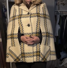 Vintage Mod Wool Poncho 1960-1970 L