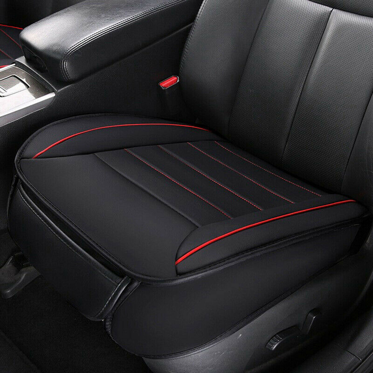 Full Surround Front Car Seat Cover Leather Pad Mat Auto Chair Cushion Protective