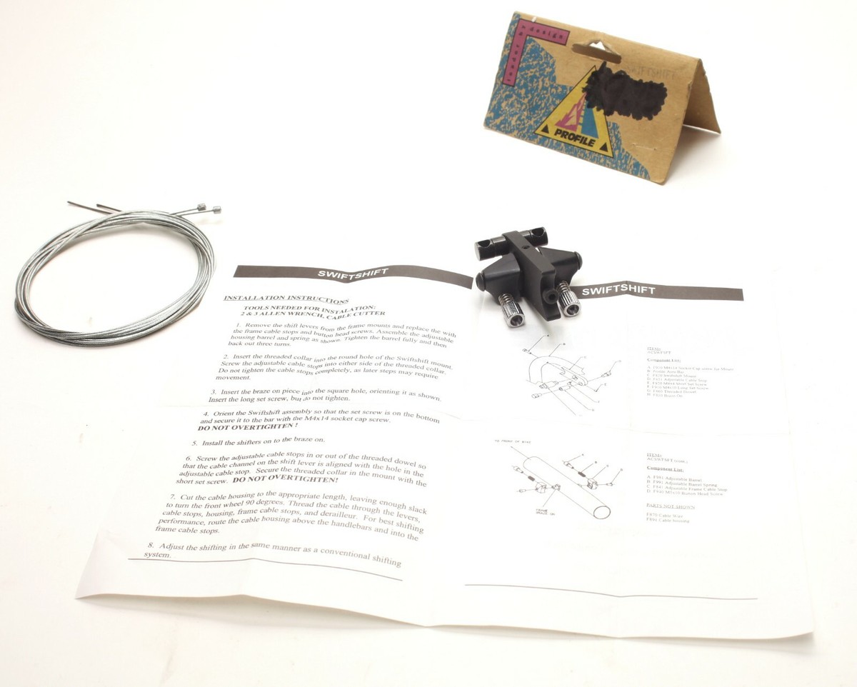 Profile Design SWIFTSHIFT Aero Bar Shifter Kit Incl. Cables