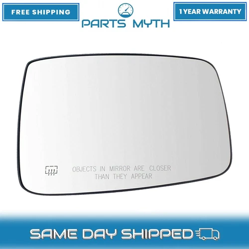 Mirror Glass Power Heated Passenger Right Side For 2010-2019 Dodge Ram 1500 2500