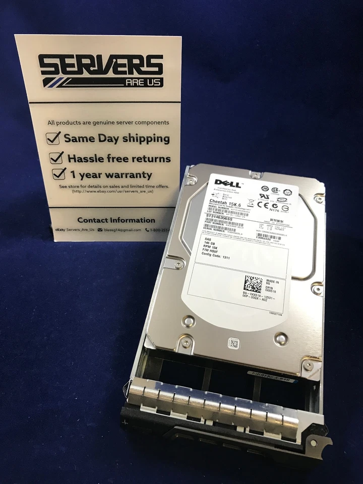 Dell 146GB 3.5" Hard Drive XX518 15000 5PM 3G LFF SAS - Image 2 of 4