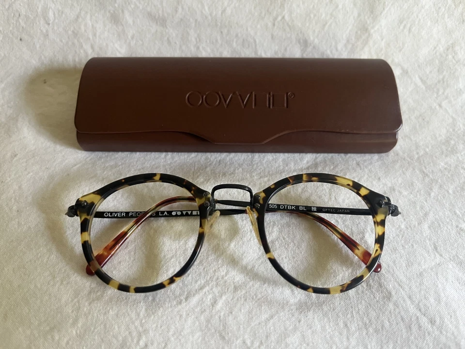OLIVER PEOPLES Brille 505 DTBK BL Gestell Gefleckt Tortoise Japan. Vintage RAR! - Bild 2 von 4