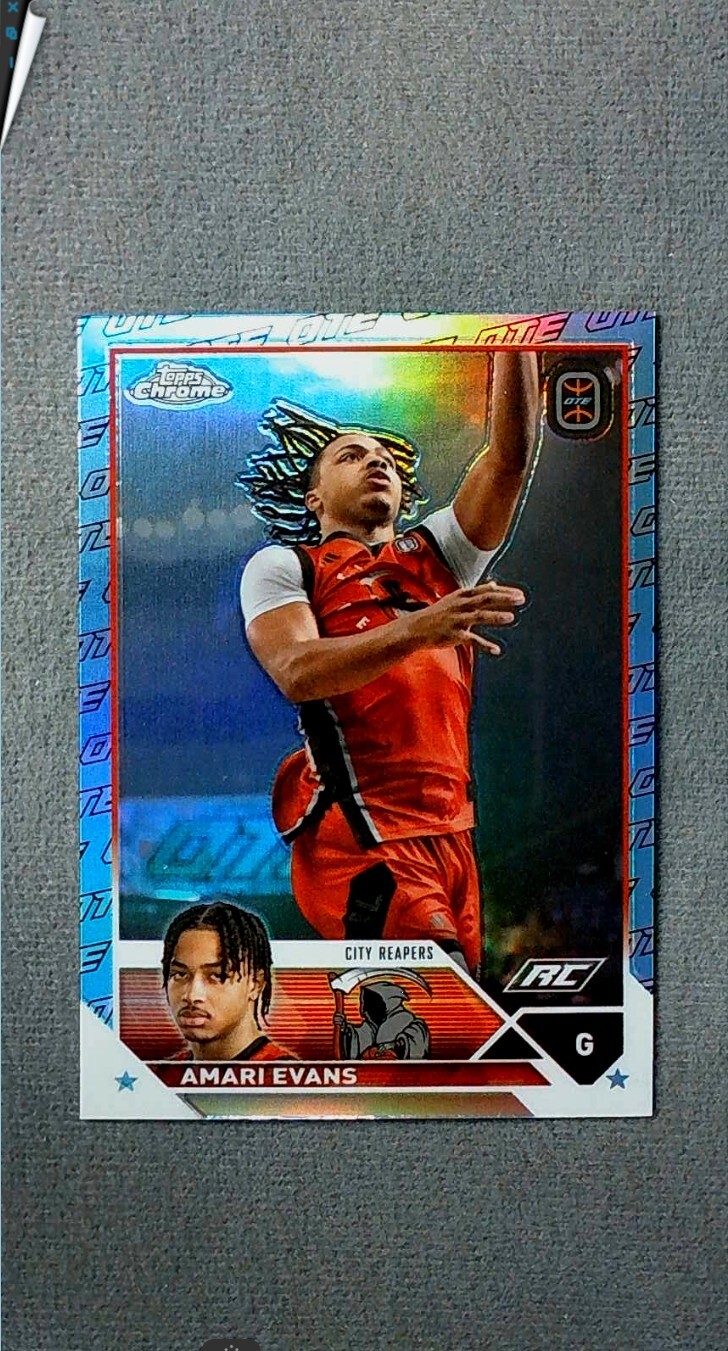 2023-24 Topps Chrome OTE OTE Refractor #32 Amari Evans City Reapers
