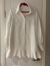 PLT collared shirt dress uk 14 fluted hem great condition 