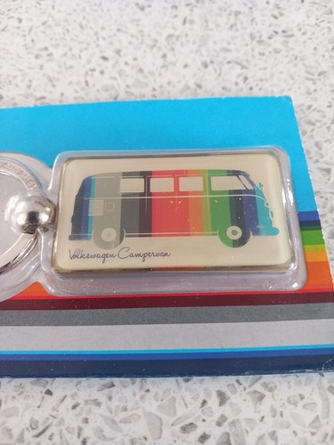 VW CamperVan Keyring Volkswagen Official Licensed Rainbow Bus Collectable - Picture 2 of 5