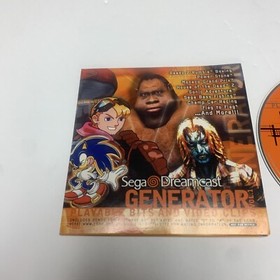 Generator Demo Disc Vol. 1 (Sega Dreamcast) - with front cover of sleeve
