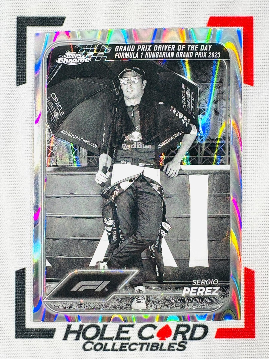 SERGIO PEREZ 2024 Topps Chrome Formula 1 F1 #169 Black White