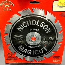 Nicholson Magicut 8 Thru 8.25 inch Planar Combo Circular Saw Blade E70425