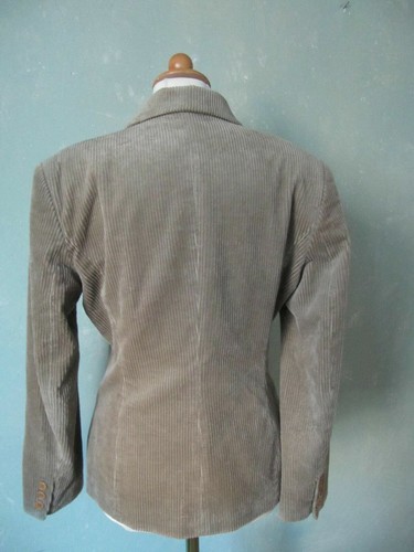 SISLEY Jacke Blazer hellbraun khaki schlamm Kordsamt schick Größe 36 S - Bild 2 von 2