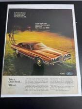 2 1971 Ford Ltd Brougham Country Squire Vintage 11 X 14 Print Ads