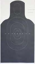 EIC Combat Target, 20" x 36", E Silhouette with TPC Scoring