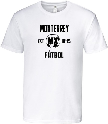 Graphic T Shirt Monterrey Multiple Colors Soccer Fan Mexico 100% Cotton - Afbeelding 3 van 5