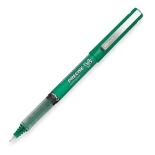 25104 Pilot Precise V5 Premium Rolling Ball Pen, Ex Fine 0.5mm, Green, Pack of 5