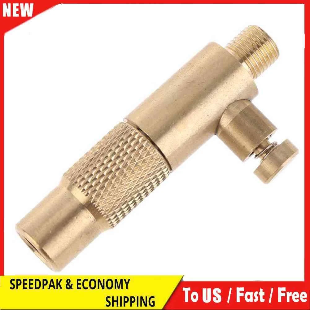 Screw Type Pump Chuck Clamp Adapter Brass Car Tire Inflator Valve