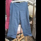 Navy Blue Polyester Capri Pants European 36 Hungary Preowned — photo 1