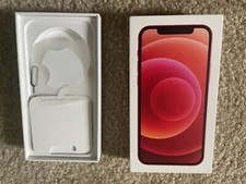 Iphone 12 64GB RED Empty Box Only