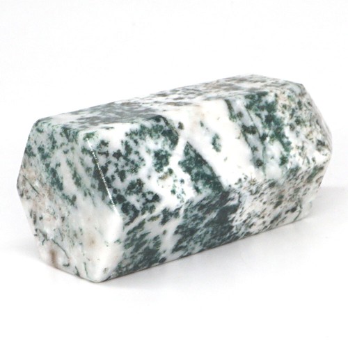 Piedra de palma de ágata grano de árbol natural 77 g cristal columna hexagonal muestra decoración - Imagen 6 de 7