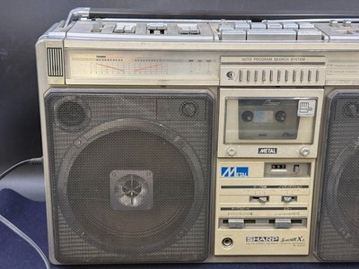 ラジカセ　SHARP GF-508ST　ヴィンテージ　アンティーク　レトロ Yahoo!オークション -「gf-508st」の落札相場・落札価格
