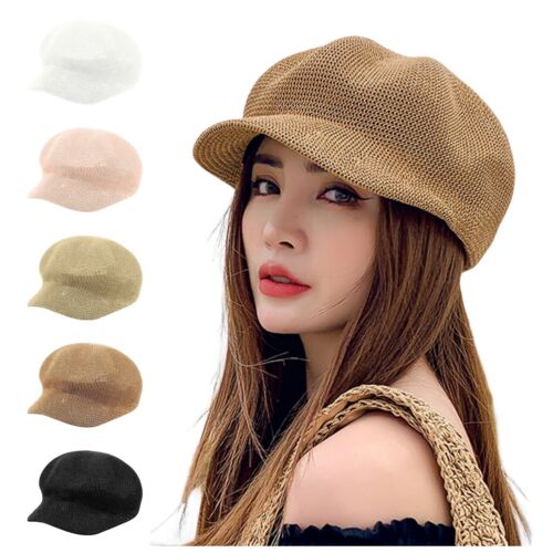 Ladies Summer Outing Sunblock Duck Tongue Octagon Beret