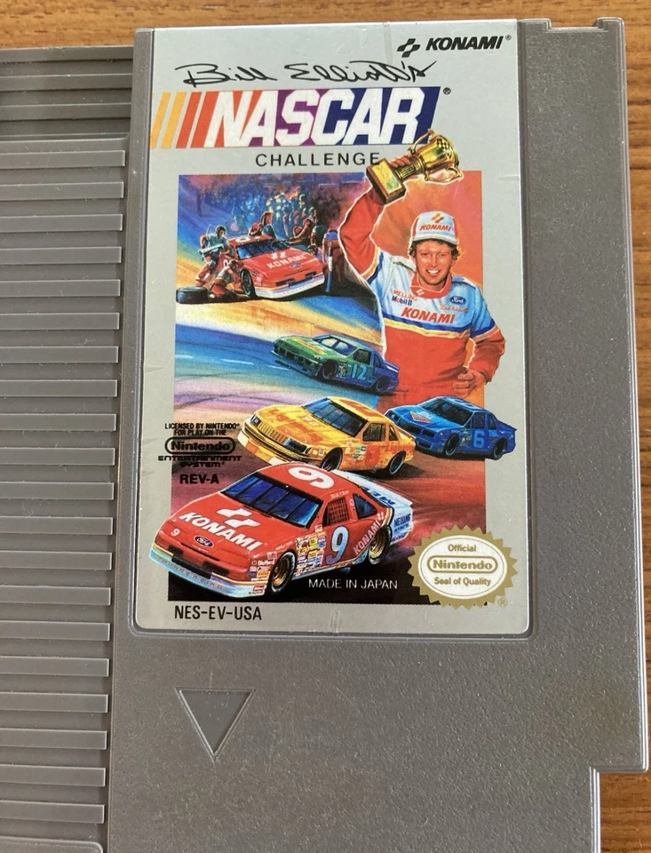 NES ~ BILL ELLIOTT'S NASCAR CHALLENGE ~ Nintendo NES-EV-USA Game Cart Only NTSC - Image 2 of 4