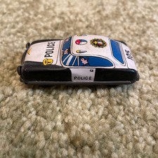 Vintage Japanese Tin Toy Car Police Showa Era