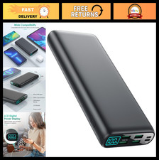 High-Capacity 38800mAh Portable Charger, 5 Outputs, Fast PD USB-C Power Bank for