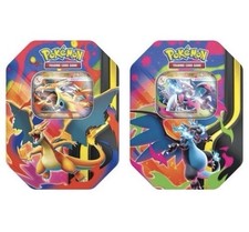 Pokemon 2026 Mega Charizard Tin SET OF 2 Mega X Mega Y - New / Factory Sealed