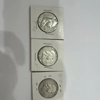 Franklin Half Dollars 1954-S, 1952,1952-D Silver 50C Coins Lot of 3