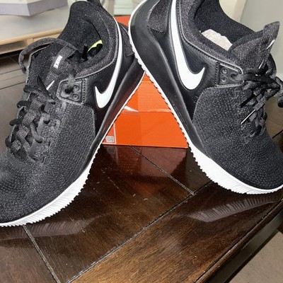 (AA0286 001) NWOB Nike Zoom Hyperace 2 black/white sz 9.5 Womens Volleyball $115