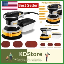 High-Performance 5" Corded Orbital Sander with Variable Speeds & Dust Collection
