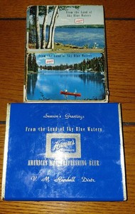Vintage Rare HAMM'S Beer dual Set Playing Cards V.M. RANDALL SHOES DISTRIBUTING 
