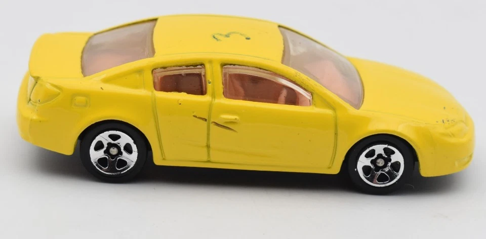 Hot Wheels Prototype Saturn Ion Quad Coupe yellow. empty base. Preproduction - Image 4 of 4