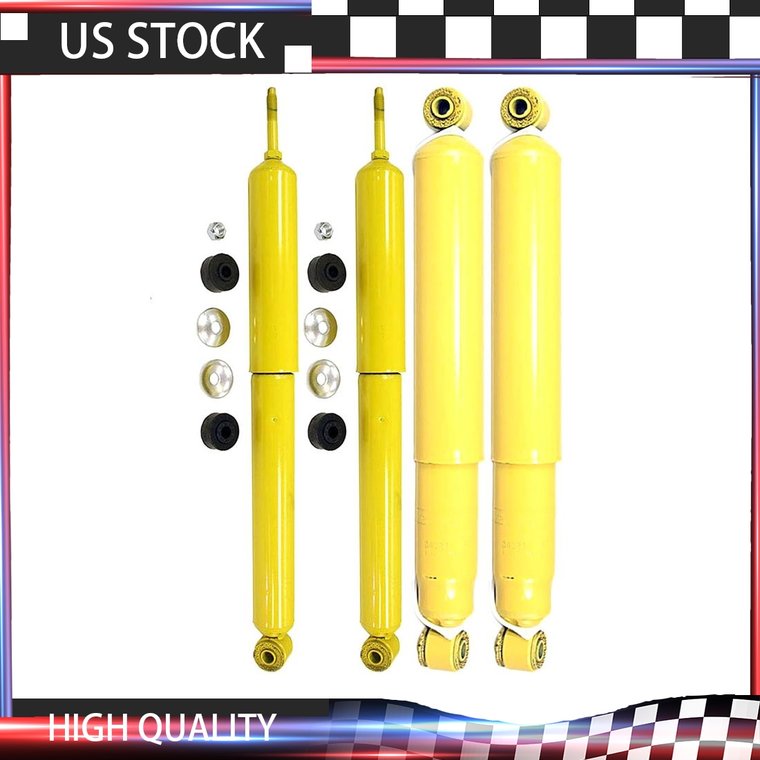 Monroe OEM Front & Rear Shocks For 2011-2013 Ram 2500 HD 4WD Lifetime Warranty