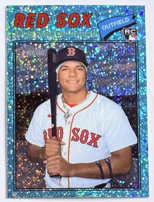 2026 Topps Heritage - Jhostynxon Garcia #112 Chrome Aqua Sparkle